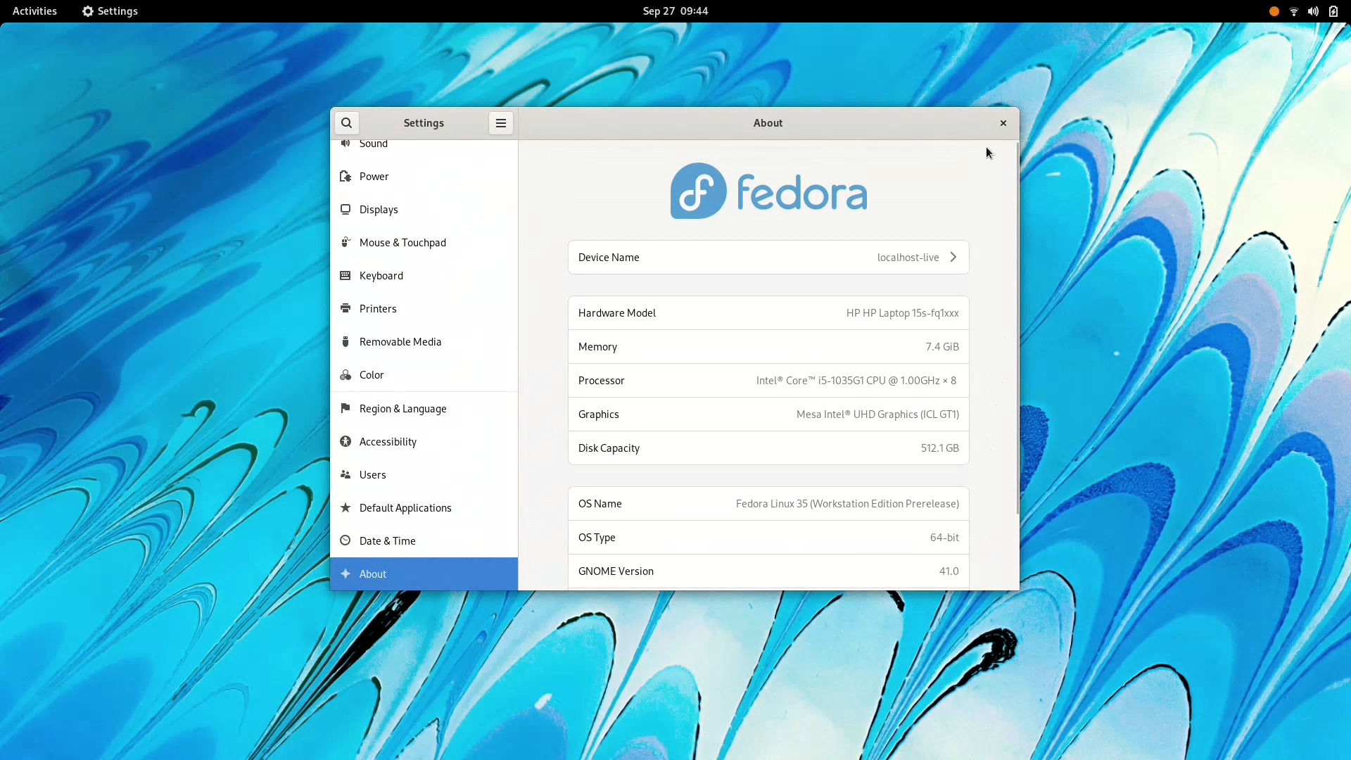 Fedora 35 Workstation featured image